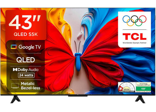 TCL 43S5K  43 Inch Full HD QLED Smart Google TV