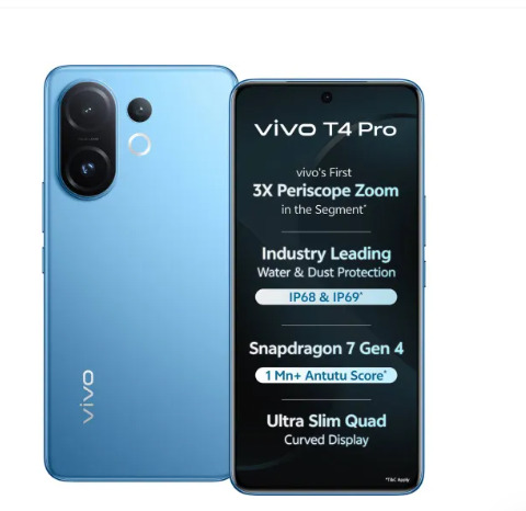 vivo T4 Pro 5G 12GB RAM256GB Storage Nitro Blue