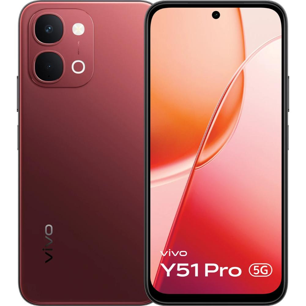Image of vivo Y51 Pro 5G (8GB RAM, 128GB Storage) - Crimson Red