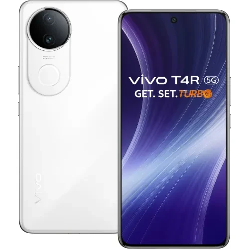 vivo T4R 5G 8GB RAM 256GB Storage  Dimensity 7400  5700mAh Battery  Studio Aura Light  Arctic White