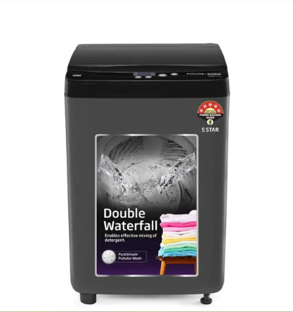 Voltas Beko 7 Kg 5 Star Fully Automatic Top Load Washing Machine with Double Waterfall 4 Wash Programs Purestream Pulsator WTL7004UEA
