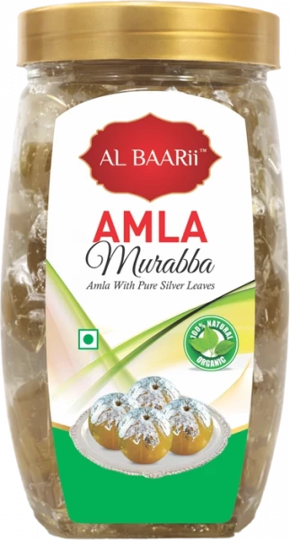 Image of AL BAARii AMLA MURABBA WITH PURE SILVER LEAVES
