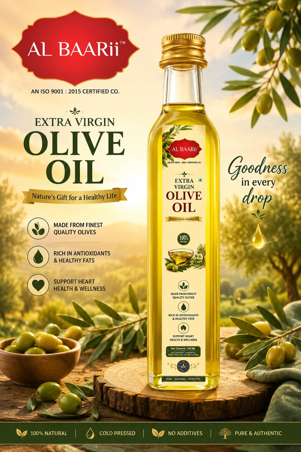 AL BAARii EXTRA VIRGIN OLIVE OIL