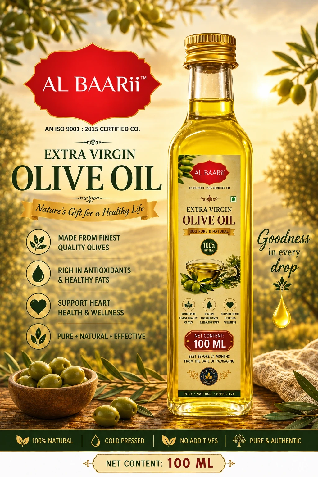 AL BAARii EXTRA VIRGIN OLIVE OIL