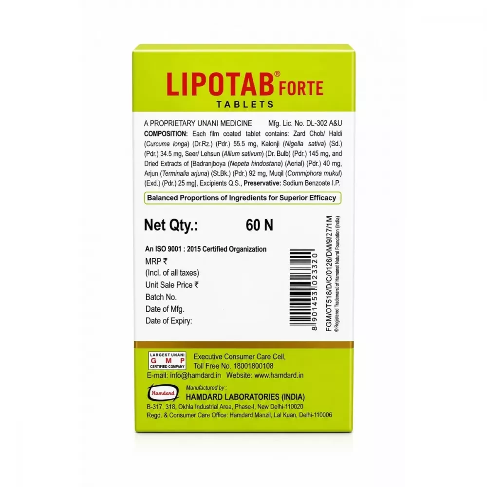 HAMDARD LIPOTAB FORTE TABLETS