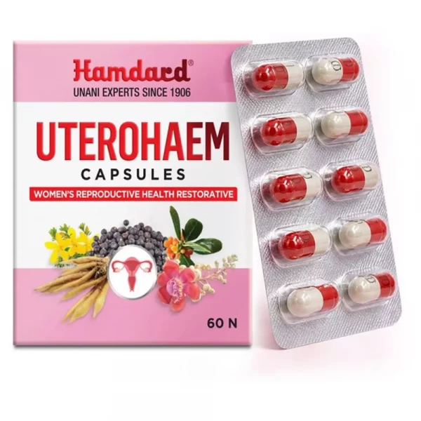 Image of HAMDARD UTEROHAEM CAPSULES