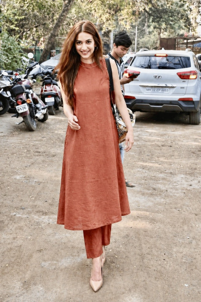 Pure cotton solid kurta set