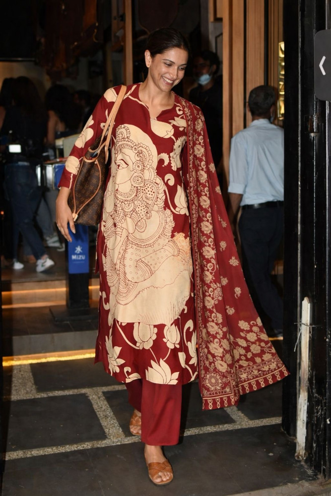 Image of Pure cotton kalamkari kurta set