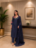 Pure cotton cross stitch scallop kurta set