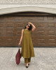 Pure cotton solid kurta set