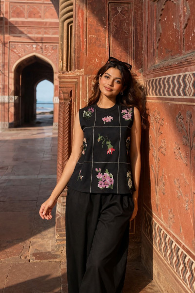 Pure cotton cross stitch co-ord set