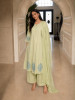 Pure cotton appliqué work kurta set
