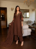 Pure cotton cross stitch scallop kurta set