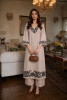 Pure cotton appliqué detailed kurta paired with palazzo
