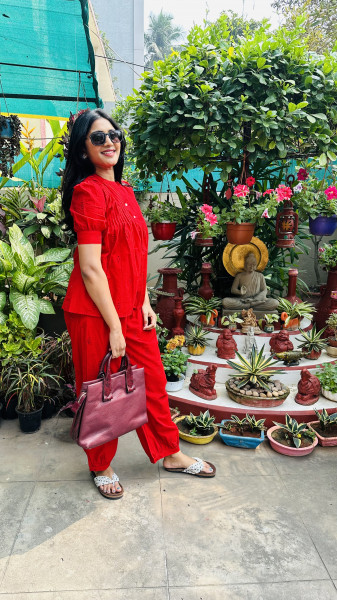 Pure cotton hakoba Co-ord set