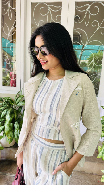 Linen cotton  co-ord set