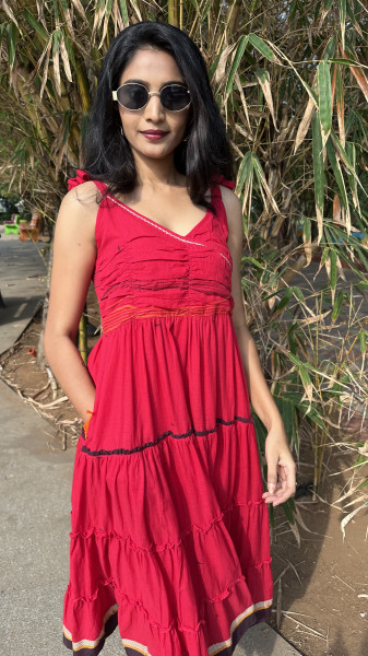 Jamdani Handloom Dress