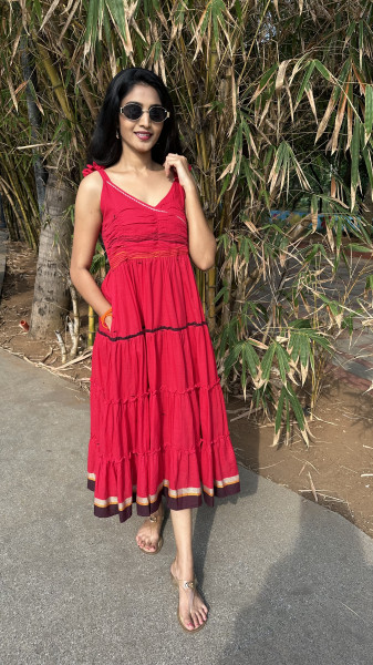 Jamdani Handloom Dress