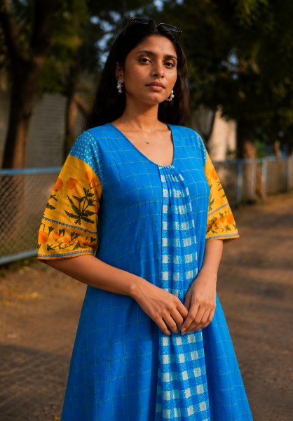 Sangria mul cotton set with attached lining