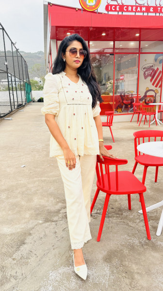 Kota embroidered Co-ord set