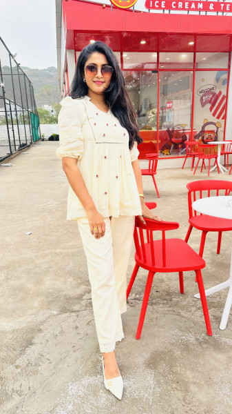 Kota embroidered Co-ord set