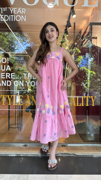 Mul Cotton embroidered dress