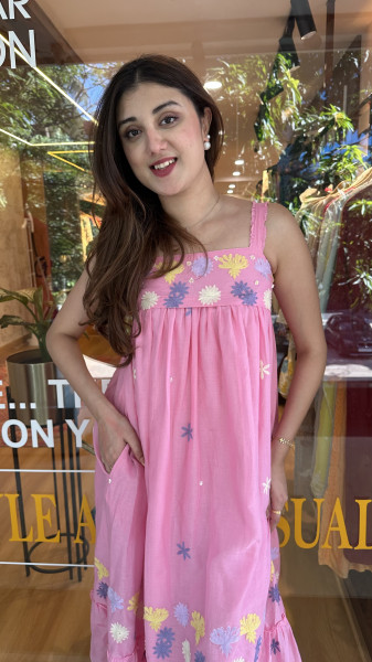 Mul Cotton embroidered dress