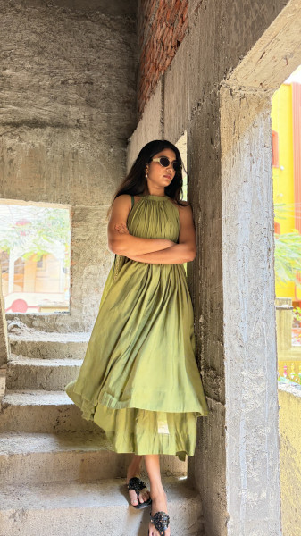 Soft Flowy linen dress