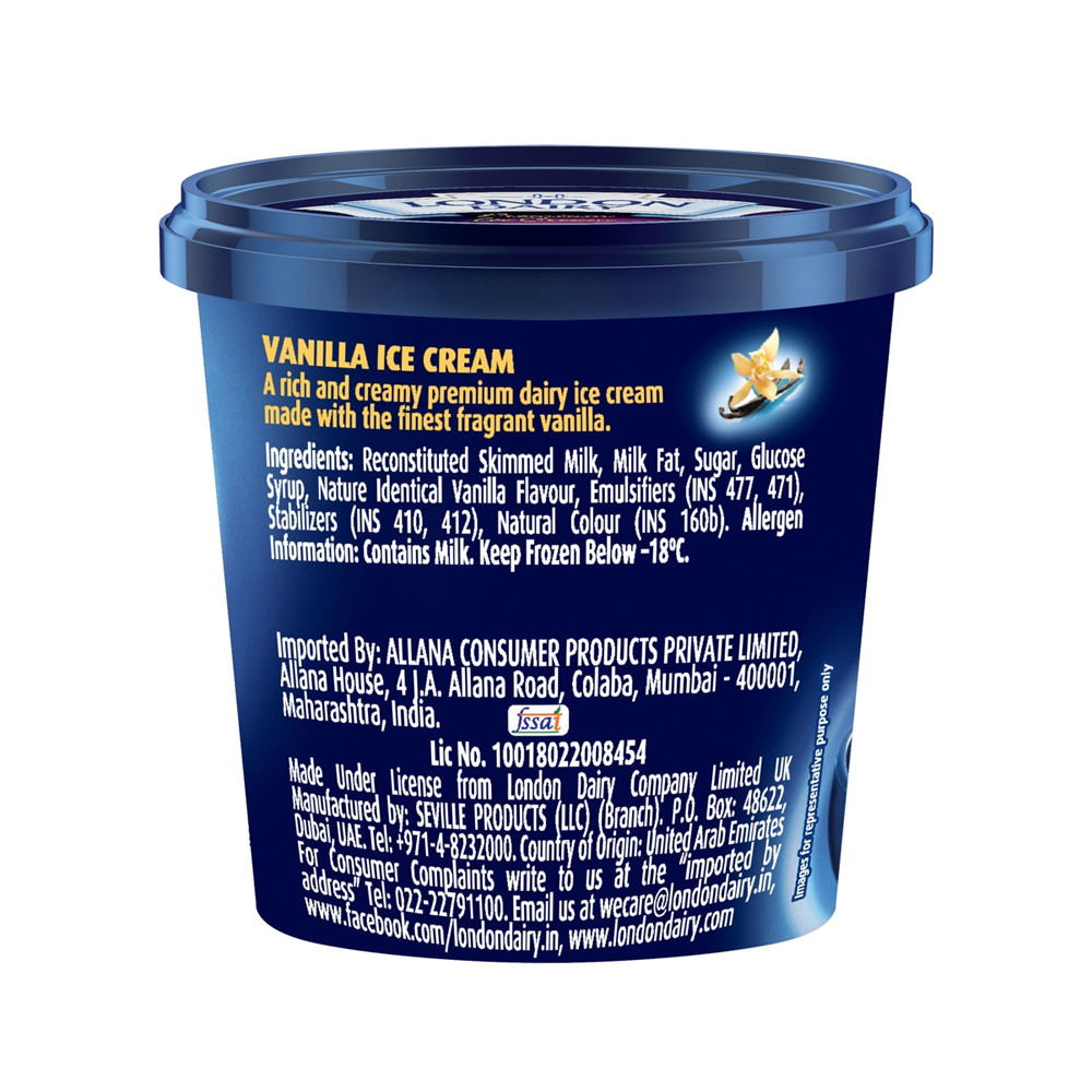 London Dairy Vanilla Tub