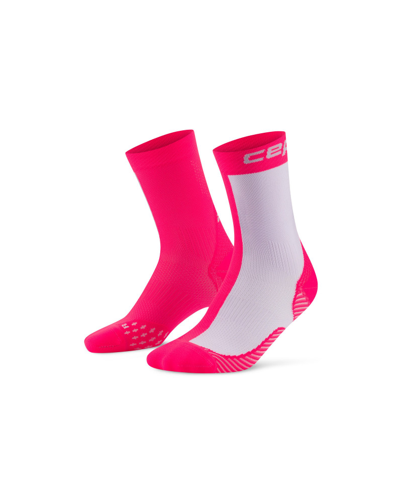Image of CEP RUN EDITION HALF &amp; HALF MID-CUT SOCKS