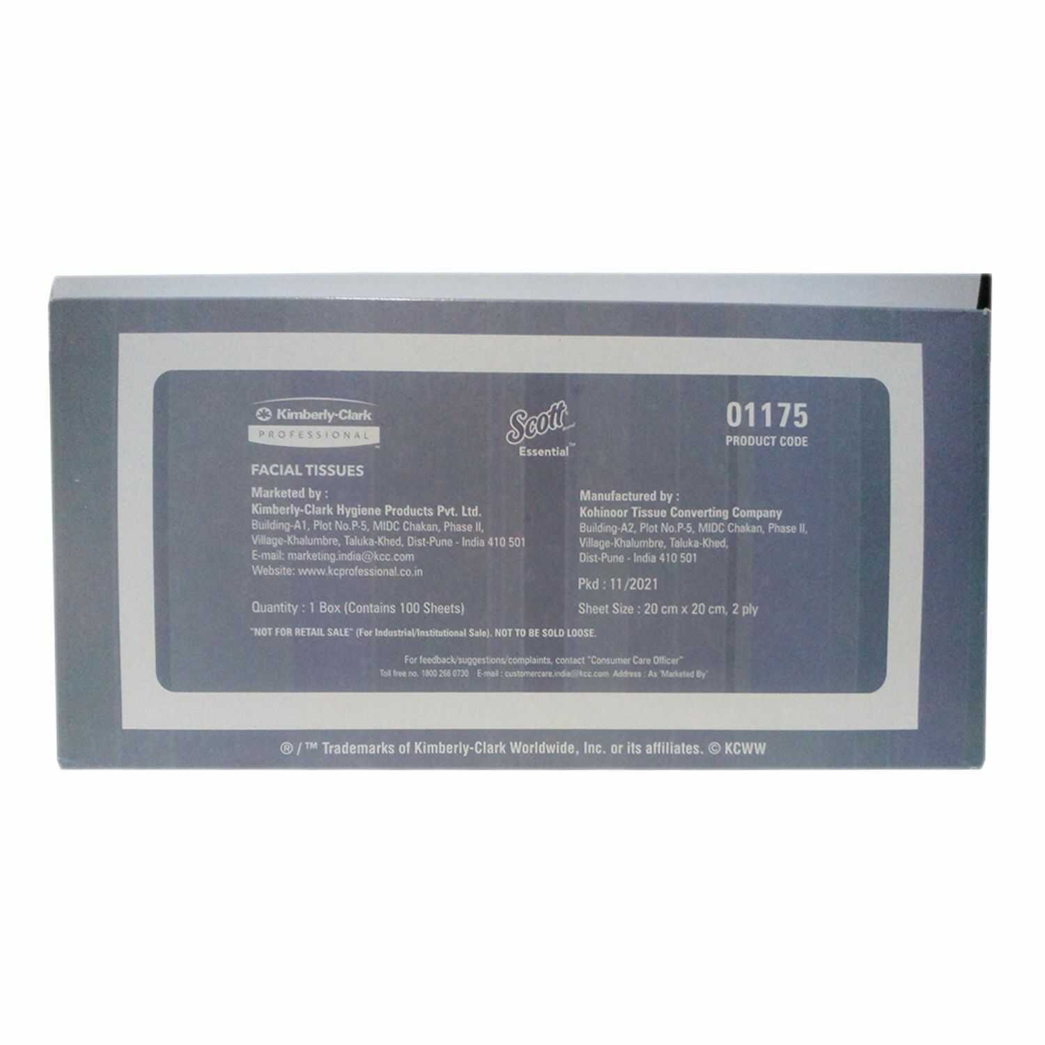 Face Tissue 100 Sheets 1 Ply Kimberly Clark 01175