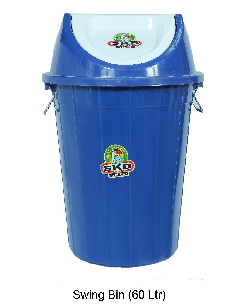 Image of Plastic Dustbin Swing Generic 60 Liter