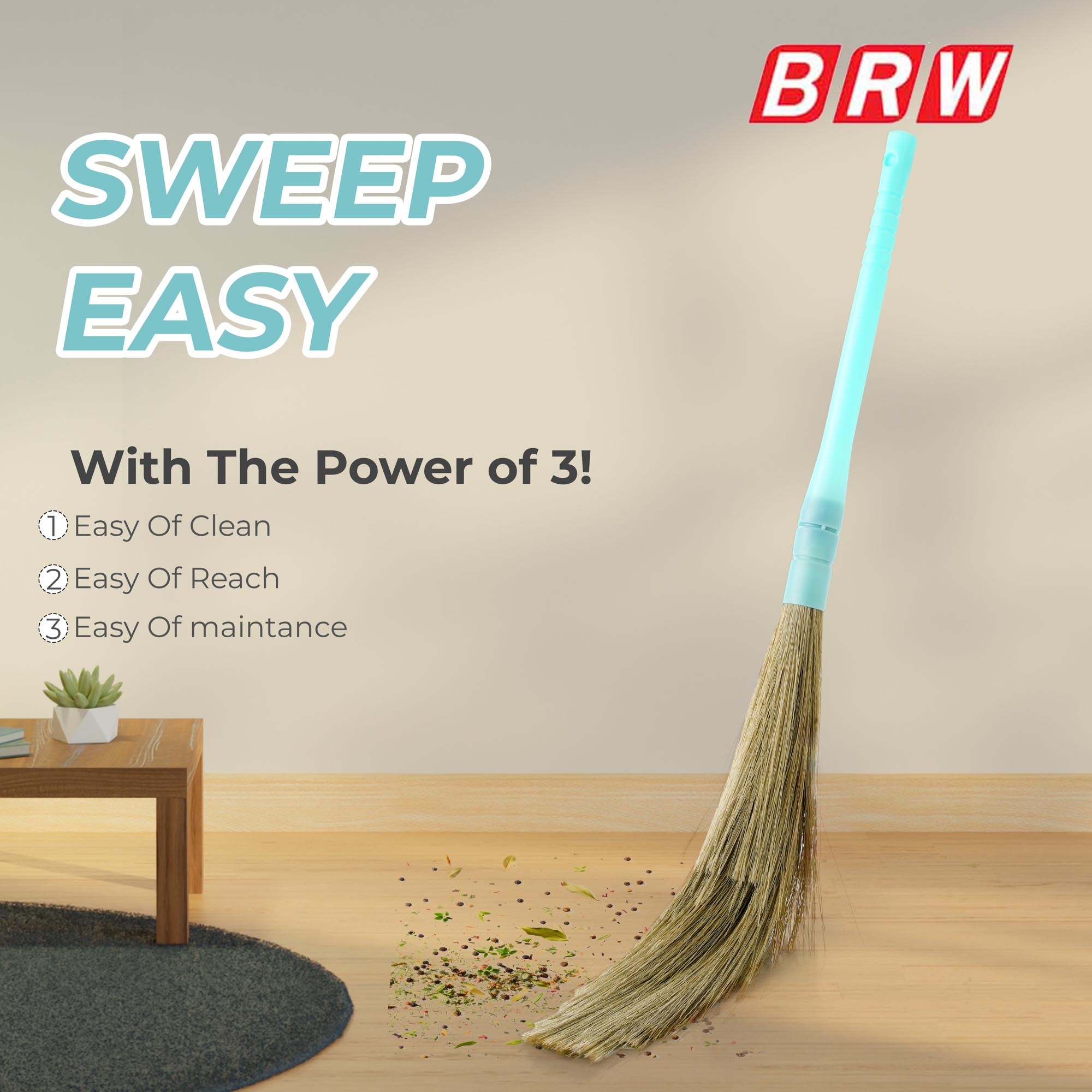 No Dust Broom Plastic BRW