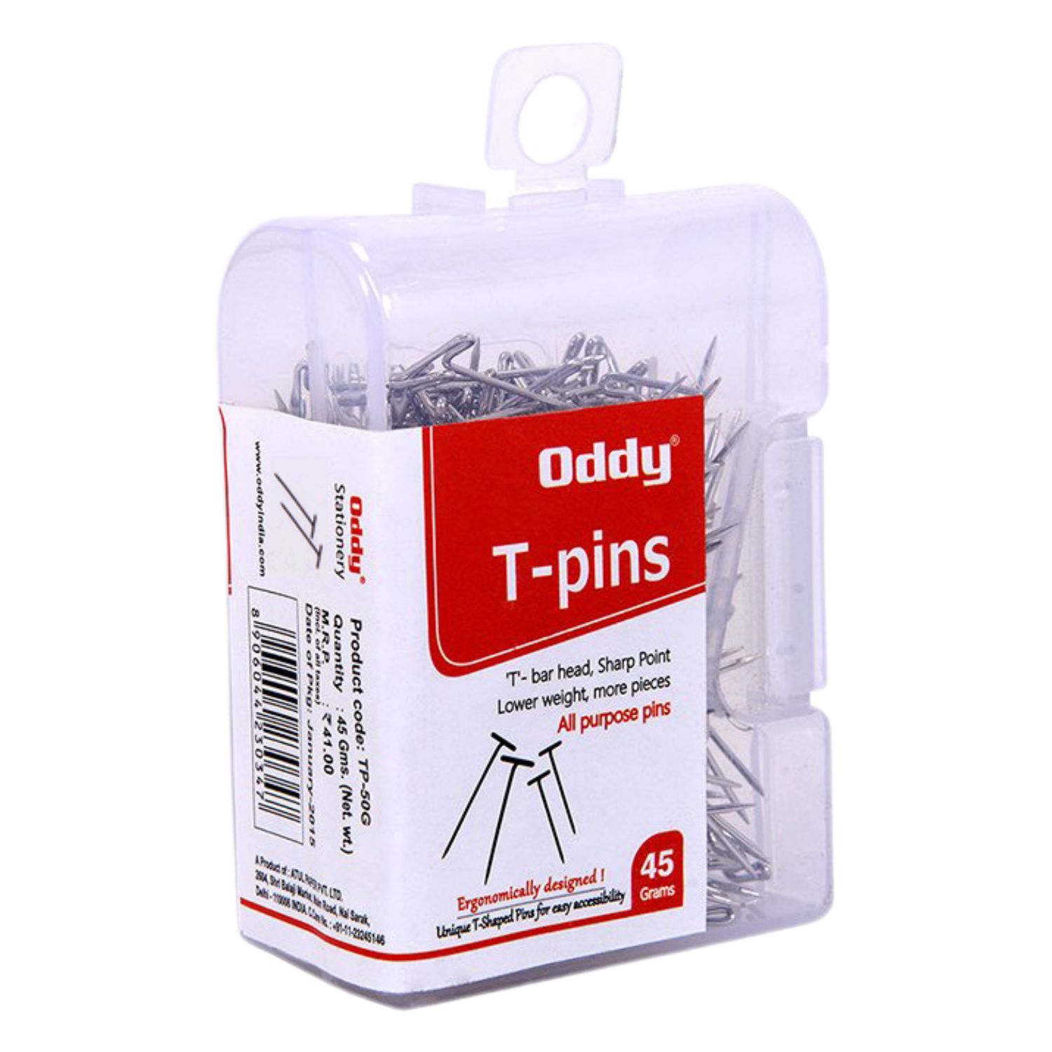 T- Shaped Pins Oddy TP-50G 45 Gram