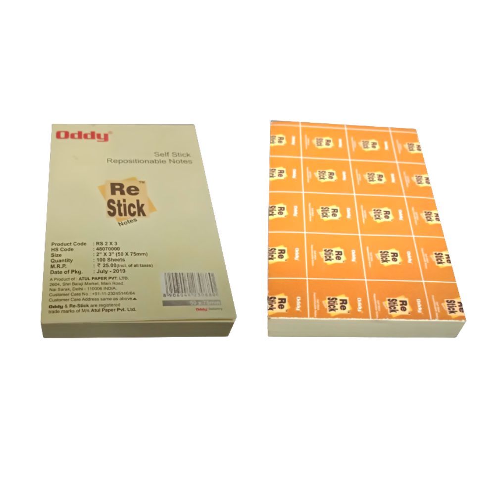 Sticky Notes-Yellow Pad - 100 Sheets - 23 Oddy