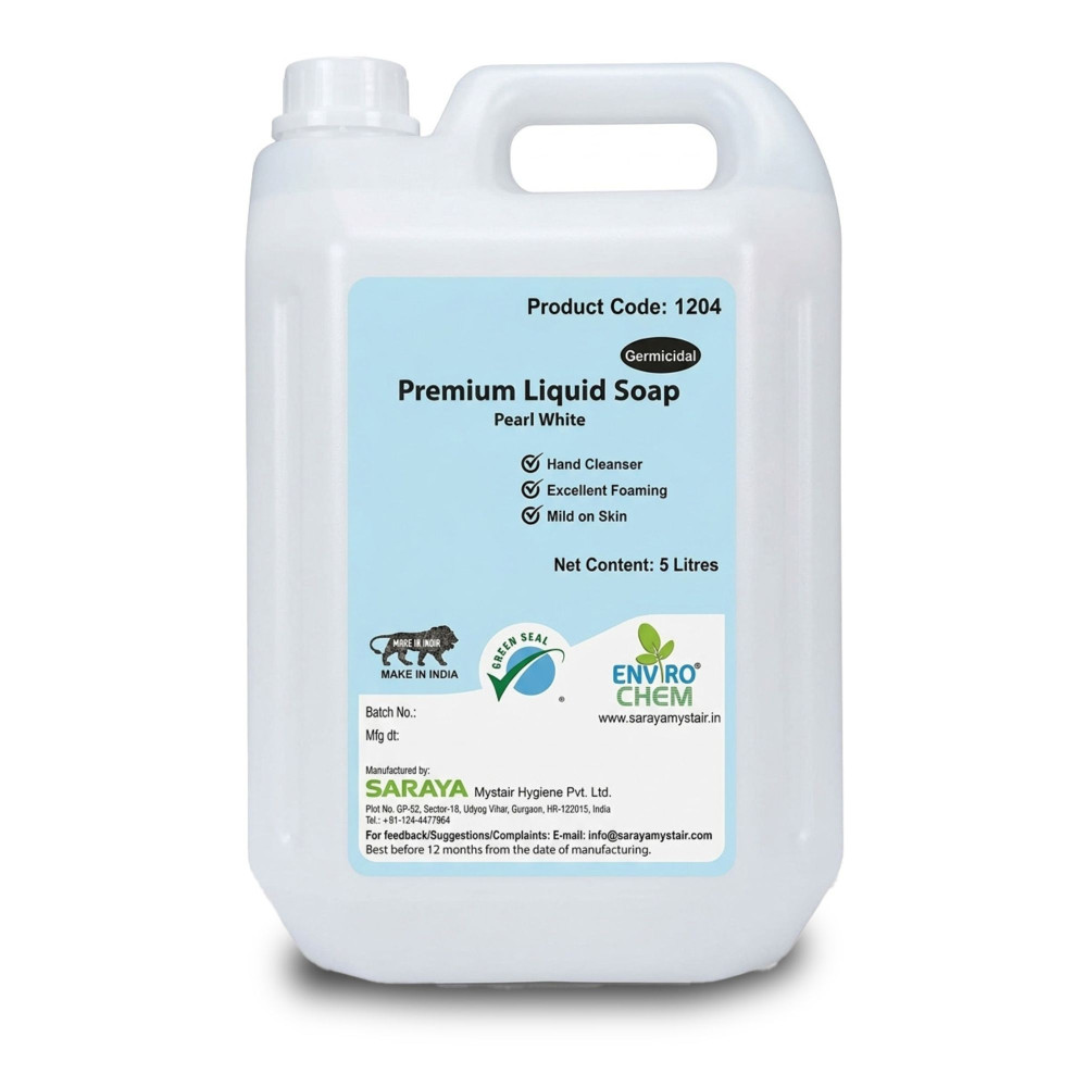 Image of Saraya Mystair Enviro Chem 1204 Premium Liquid Soap, Pearl White, 5L