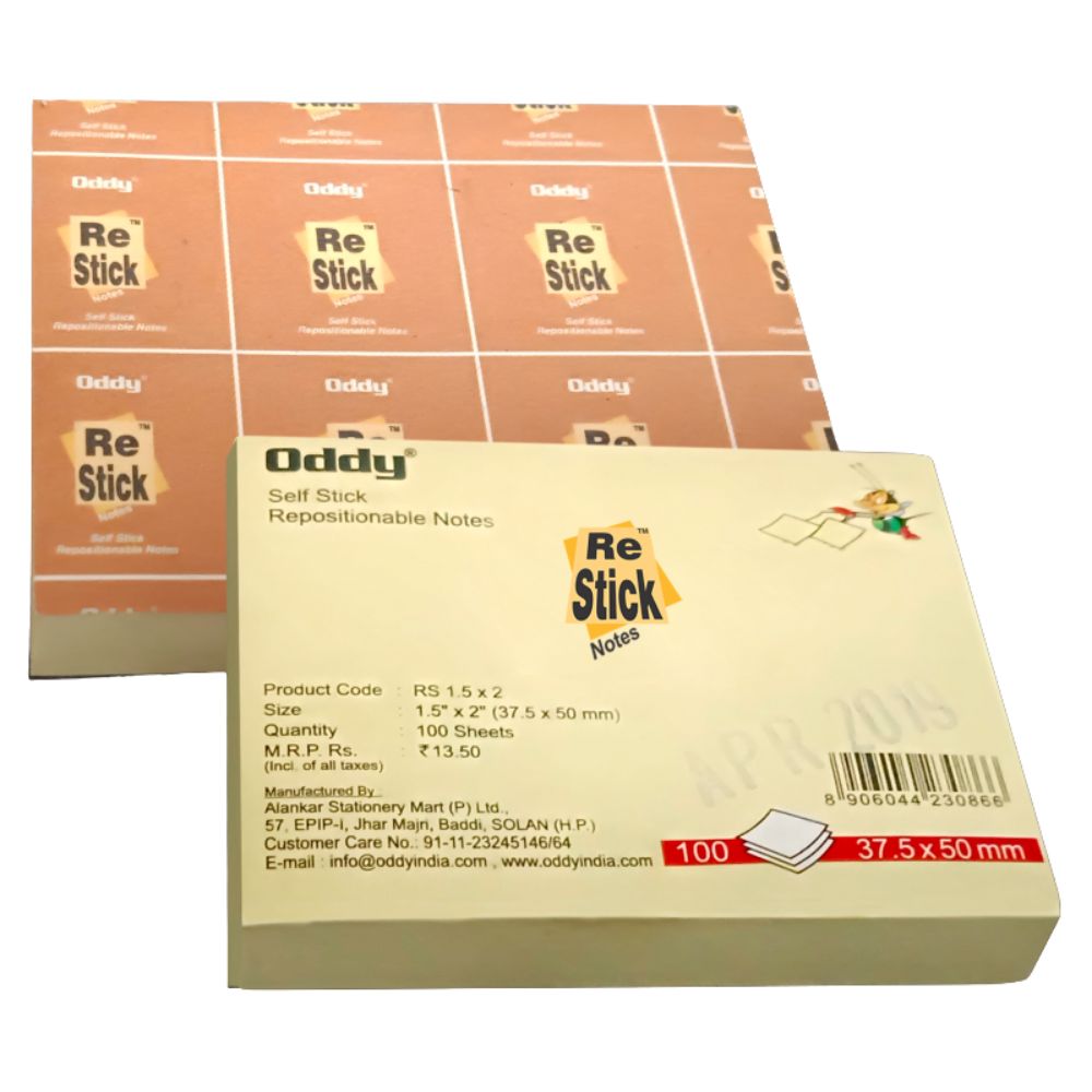 Sticky Notes-Yellow Pad - 100 Sheets - 152 Oddy