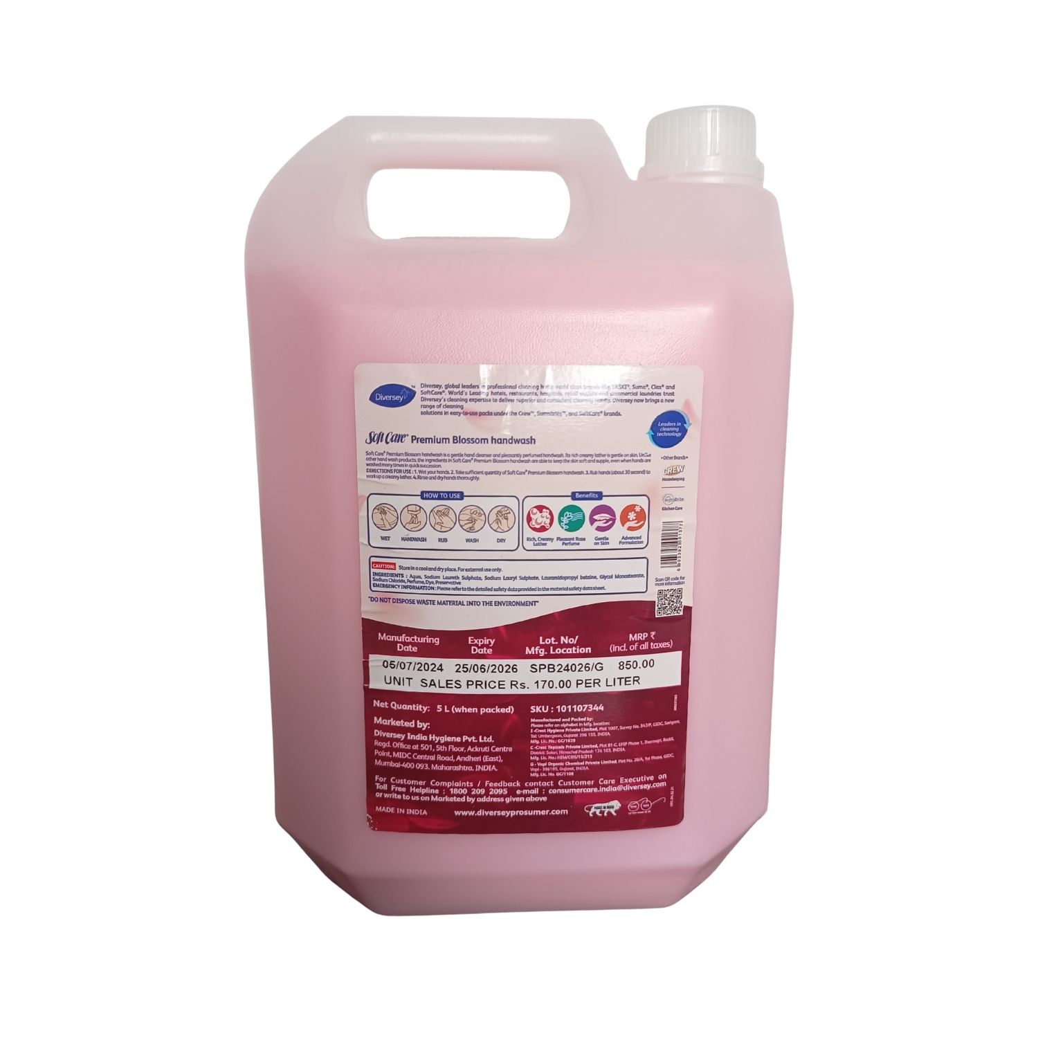 Diversey Crew Blossom Handwash - 5 Ltr Can