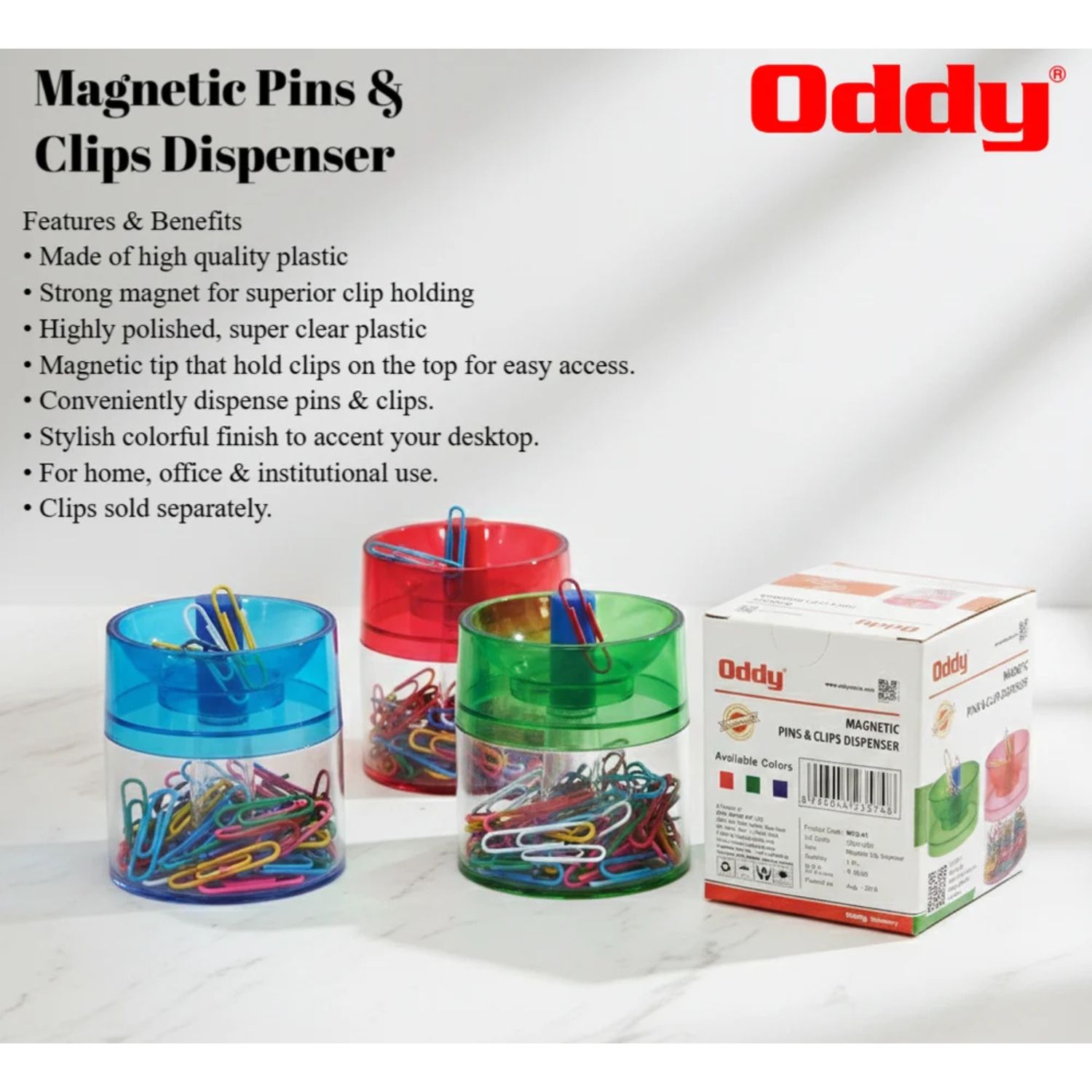 Magnetic Pins  Clips Dispenser Oddy MCD-01
