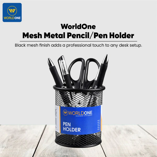 Pen stand Black Jali WPS341 Worldone