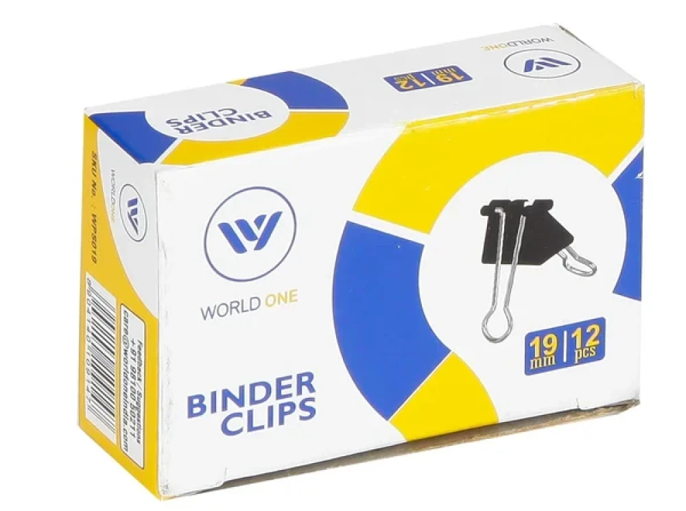 Image of Binder Clip 19mm Oddy BCBLK19