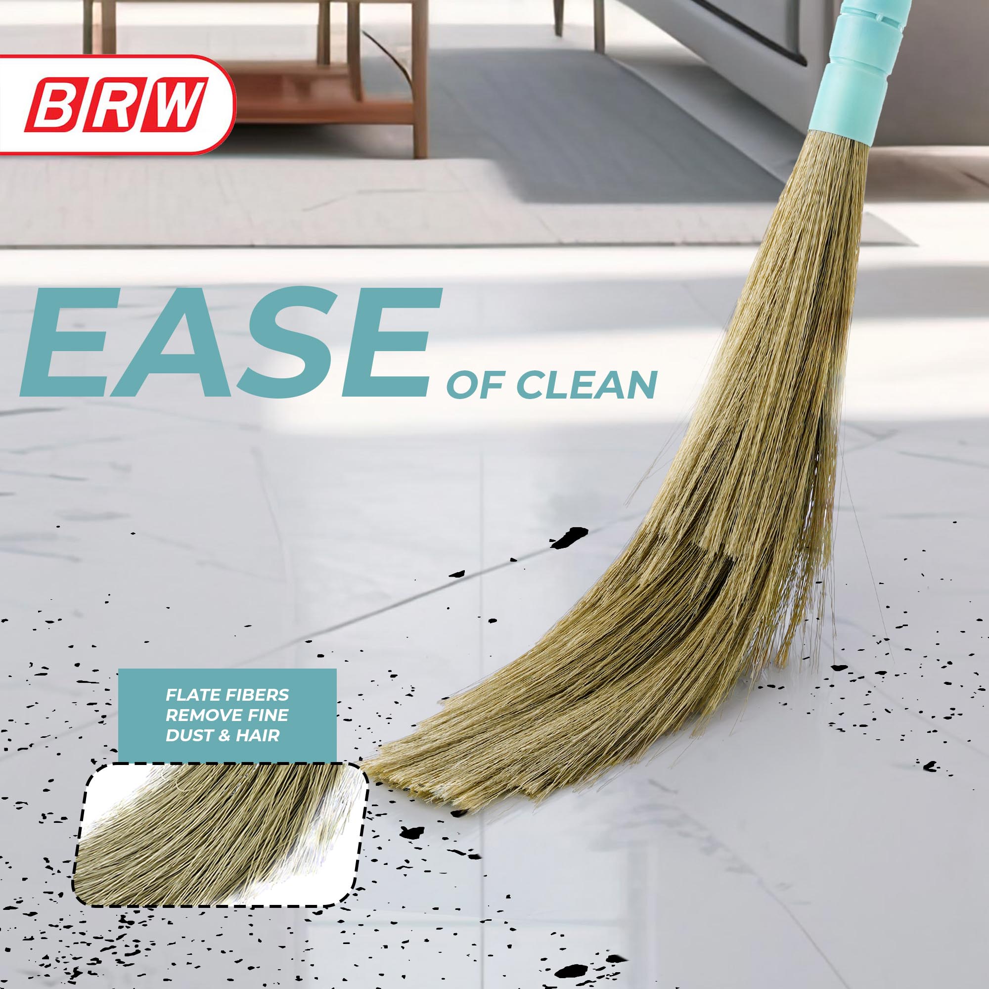No Dust Broom Plastic BRW