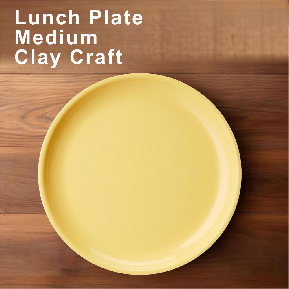 Lunch Plate Medium Clay Craft