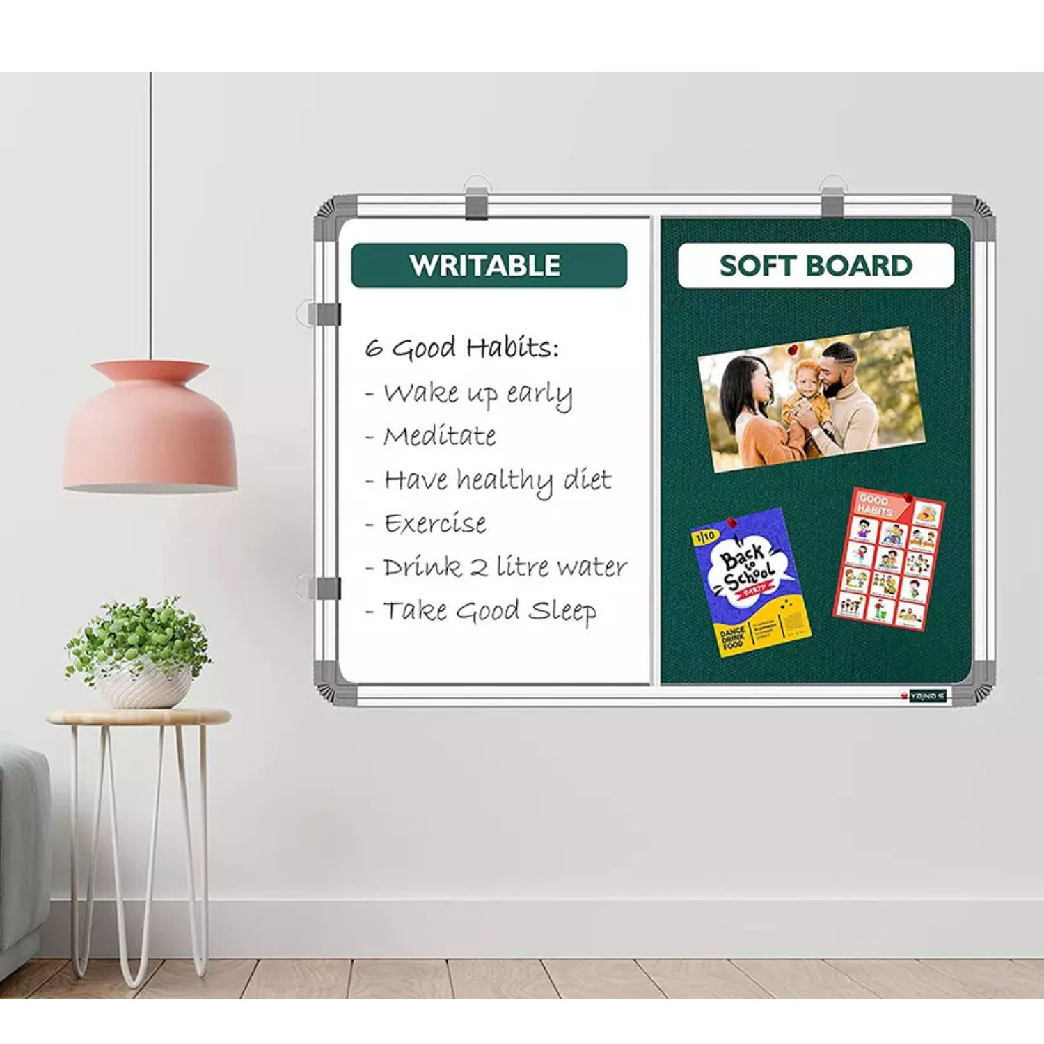 Notice board cum white board 3x2