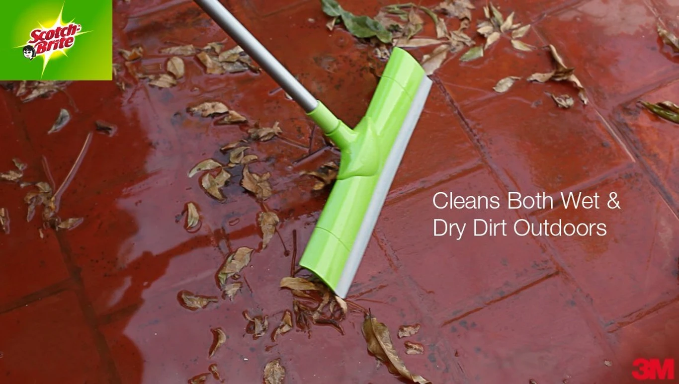 Floor Wiper with extendable handle 120cmx 40cm 3M