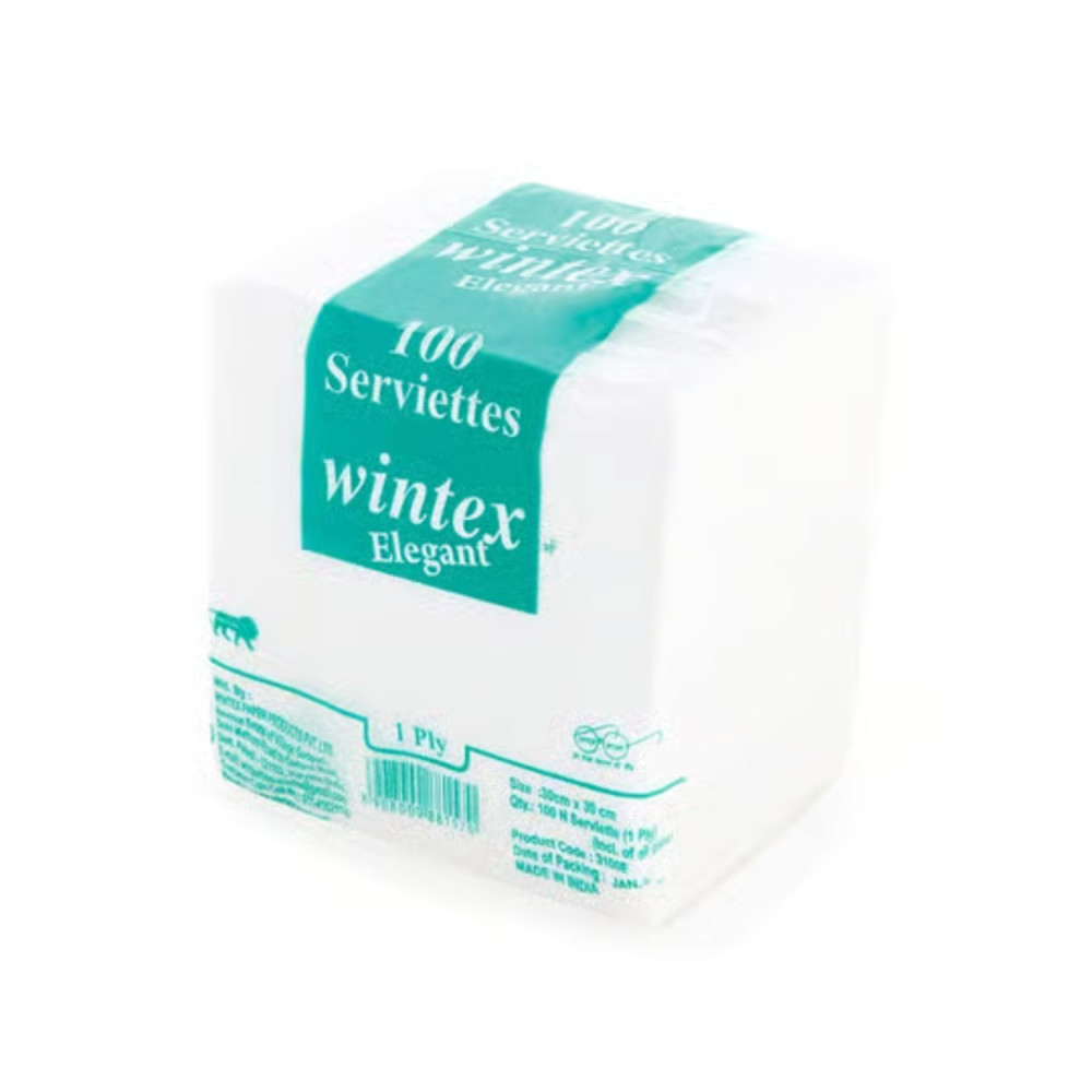 Image of Paper Napkin 100 Sheets 1 Ply Wintex 3100WN