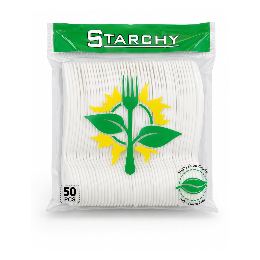 Image of Plastic Spoon Premium 50 Pcs Packet