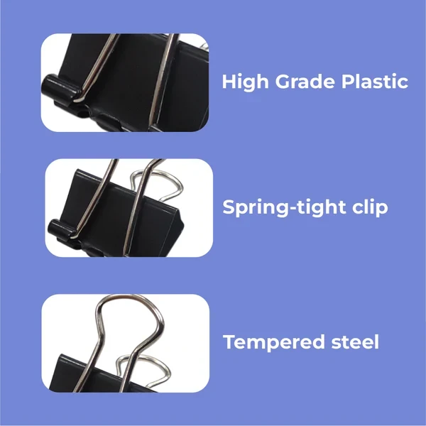 Binder Clip 19mm Oddy BCBLK19