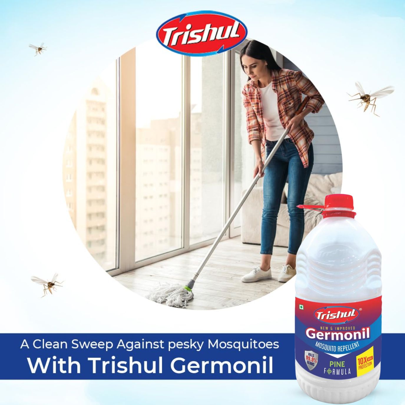 Floor Cleaner White Trishul 5 Liter