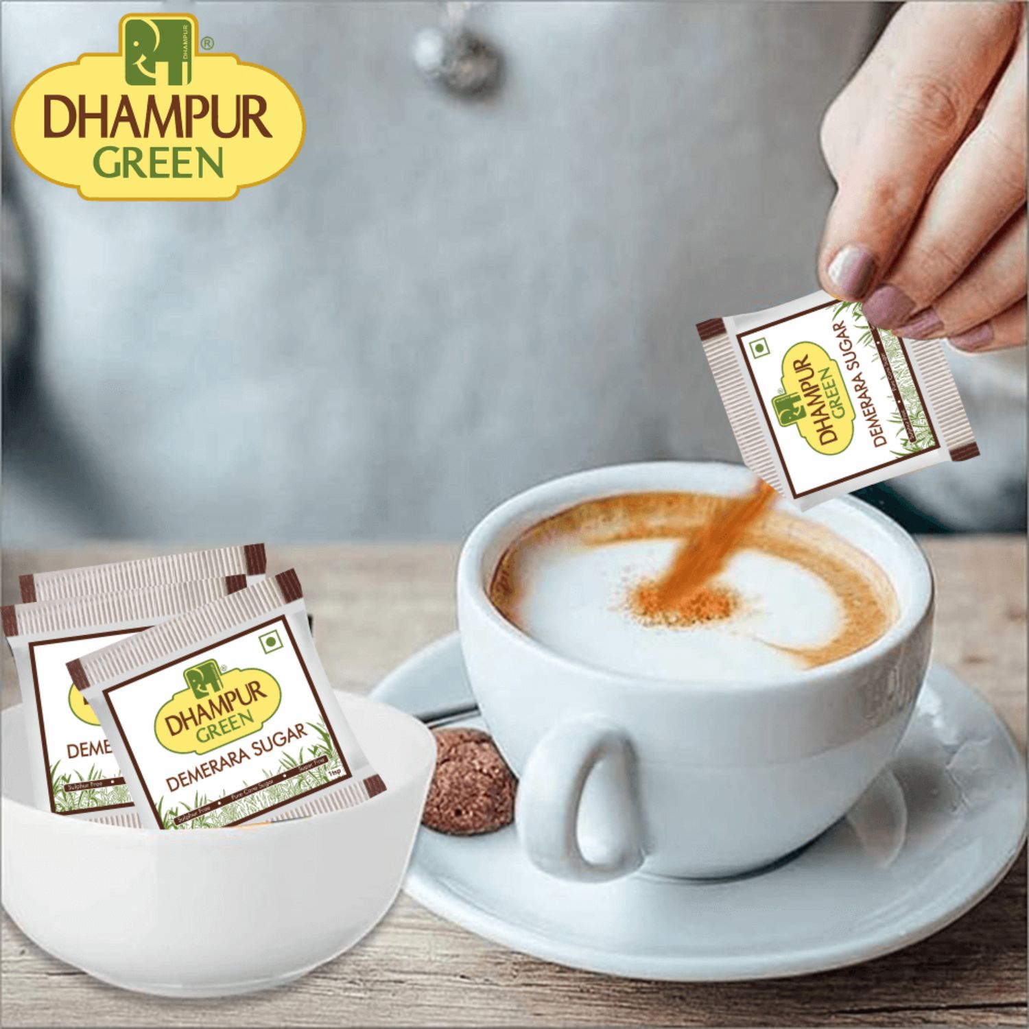 Sugar Brown Dhampur 5 Gram Packet 200 Pcs